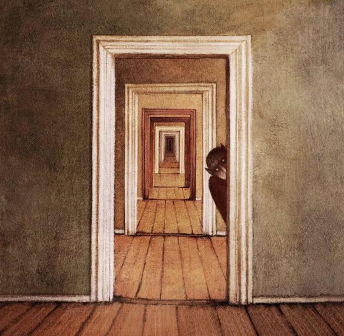 El umbral — Ilustración anónima (s. XXI).